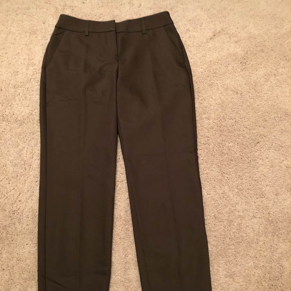 Express olive green ankle pants 0 s